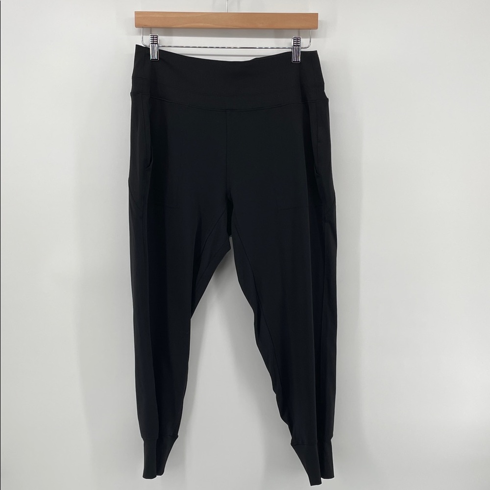 Athleta Elastic Waist Pants in Black L A18